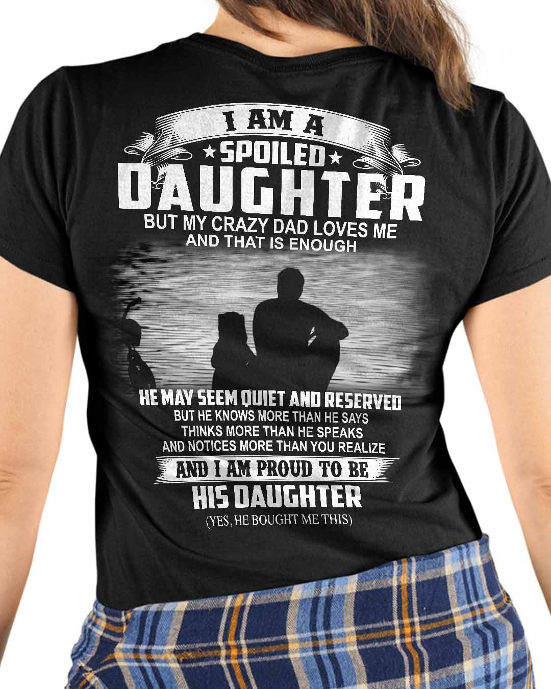 JE SUIS UNE FILLE GÂTÉE MAIS MON PAPA FOU M'AIME et c'est suffisant tatouages