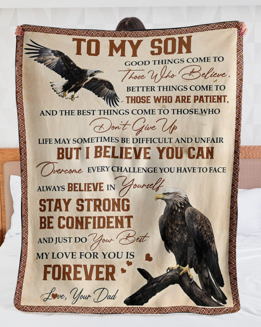 BLANKET FOR SON – COMFORT & WARMTH GIFT FROM DAD - BLANKETS FROM DAD 041