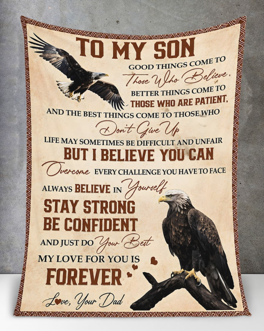 BLANKET FOR SON – COMFORT & WARMTH GIFT FROM DAD - BLANKETS FROM DAD 041