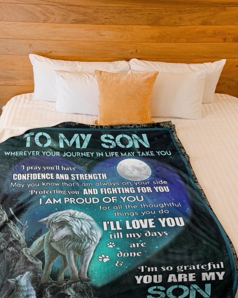 Special Gift For Your Son Blanket - BLANKETS FROM MOM 28