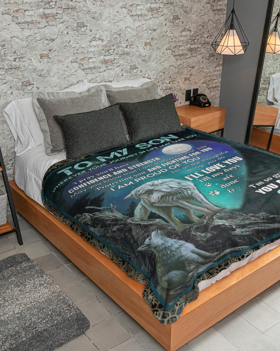 Special Gift For Your Son Blanket - BLANKETS FROM MOM 28
