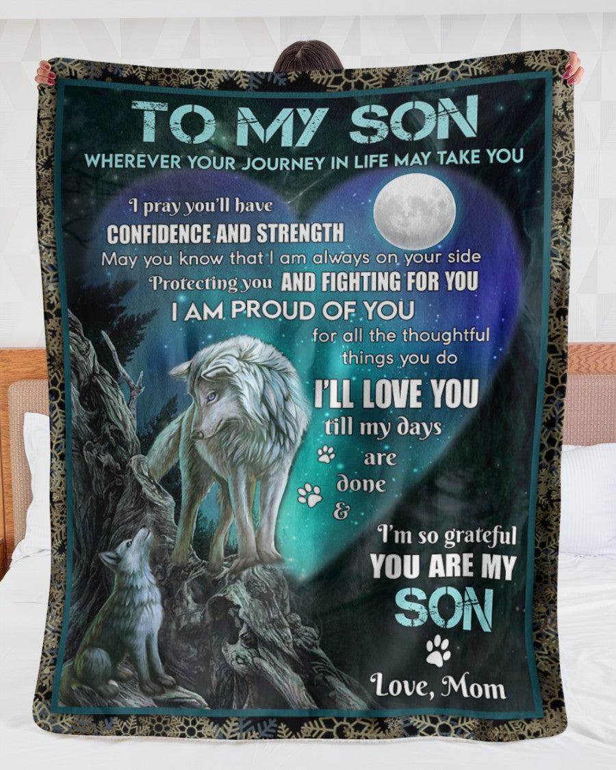Special Gift For Your Son Blanket - BLANKETS FROM MOM 28