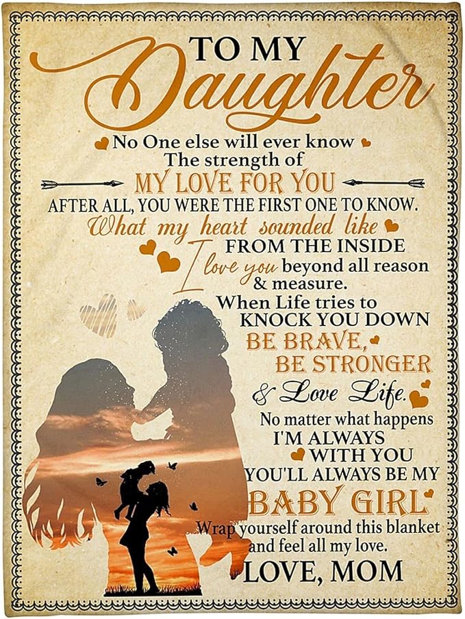 Special Gift For Your Daughter Blanket - BLANKETS FROM MOM 100