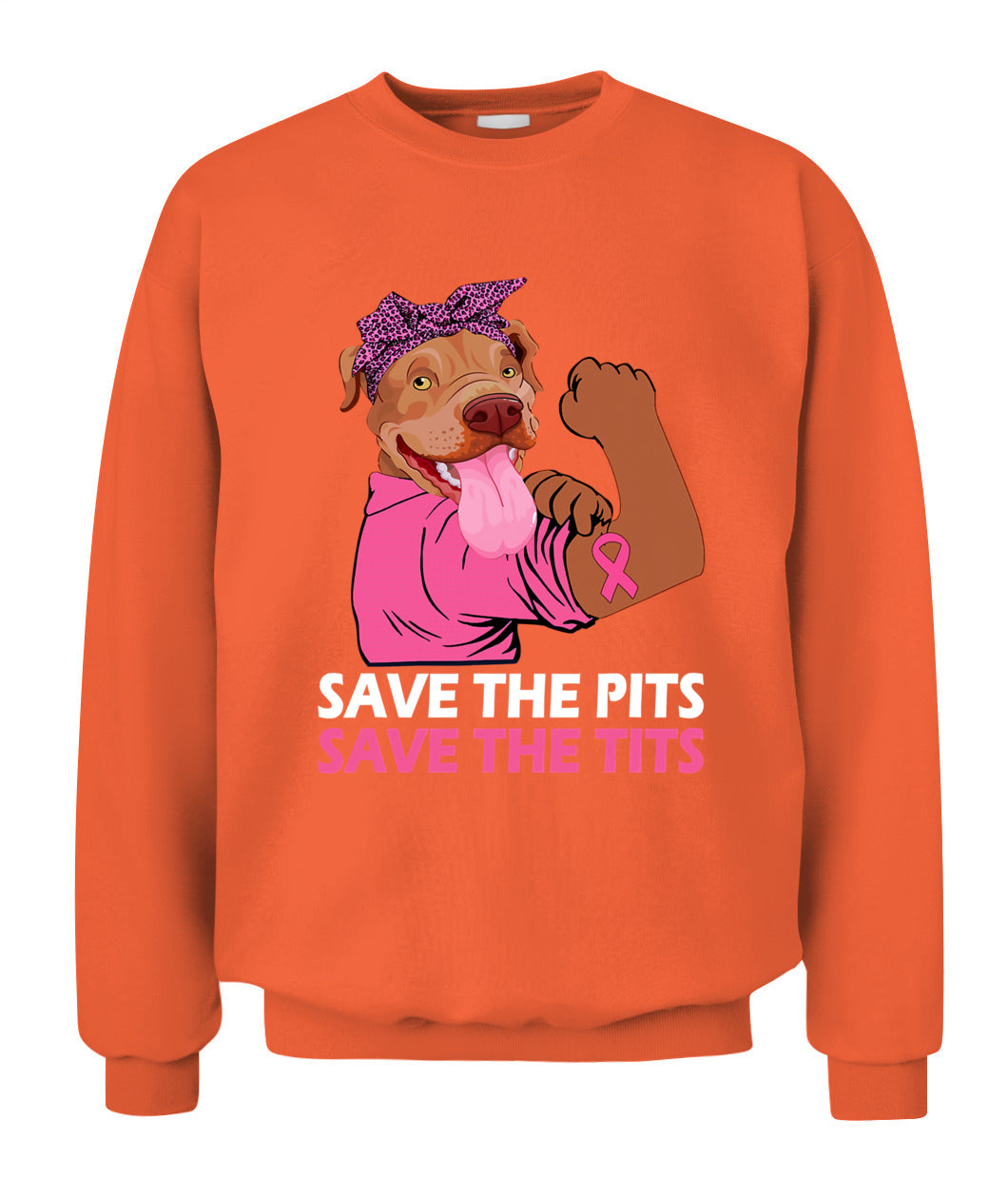 D10-Pitbull Lover Dog Save The Pits Save The Tits Pitbull Dog Breast Cancer Month 406 Pitbulls Classic T