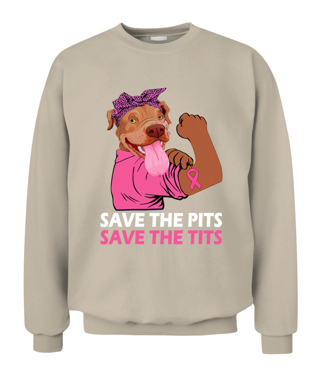 D10-Pitbull Lover Dog Save The Pits Save The Tits Pitbull Dog Breast Cancer Month 406 Pitbulls Classic T