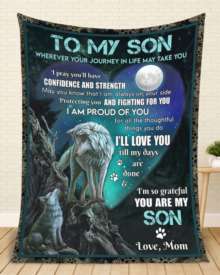 Special Gift For Your Son Blanket - BLANKETS FROM MOM 28