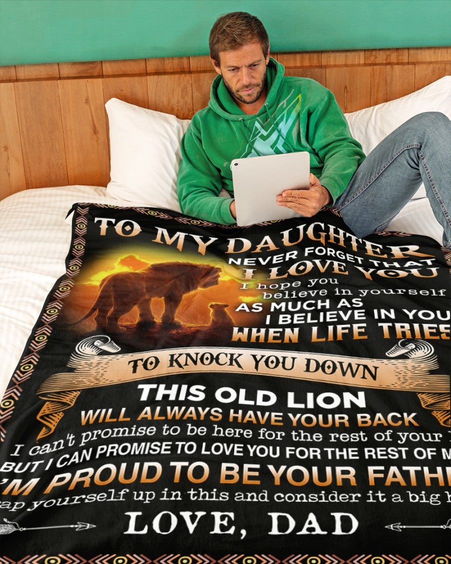 Special Gift For Your Daughter Blanket - BLANKETS FROM DAD 108