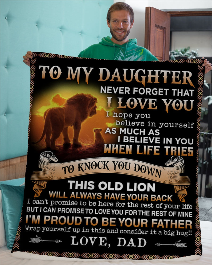 Special Gift For Your Daughter Blanket - BLANKETS FROM DAD 108