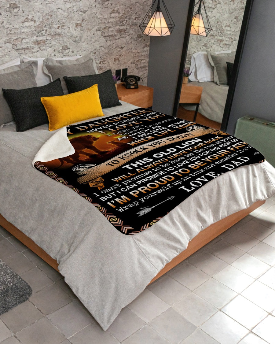 Special Gift For Your Daughter Blanket - BLANKETS FROM DAD 108