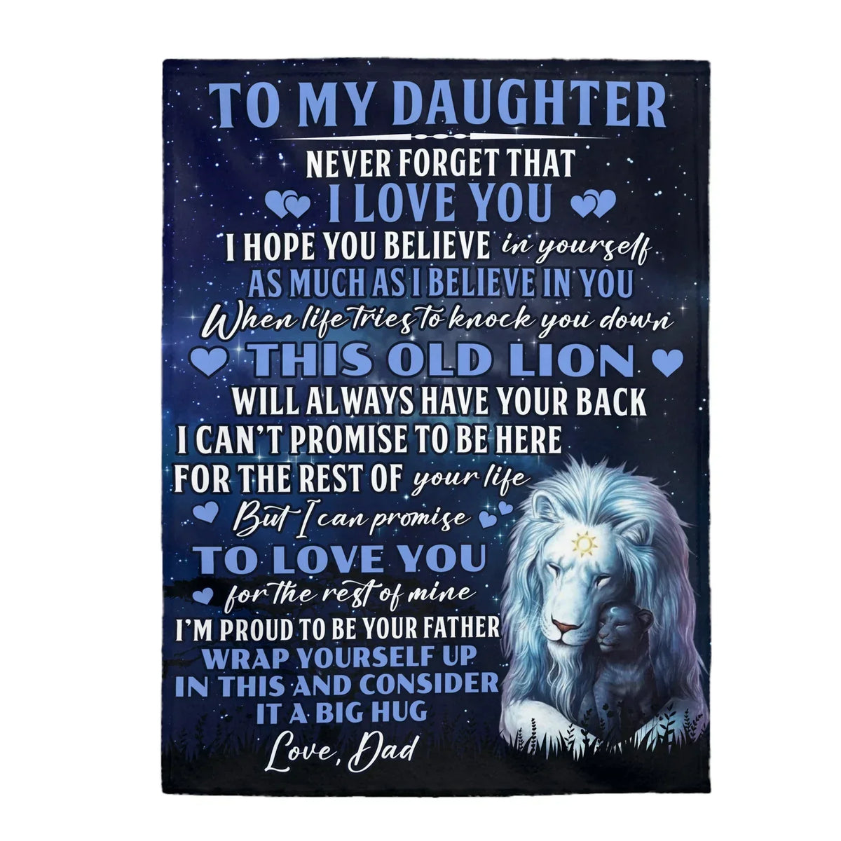 Special Gift For Your Daughter Blanket - BLANKETS FROM DAD 091