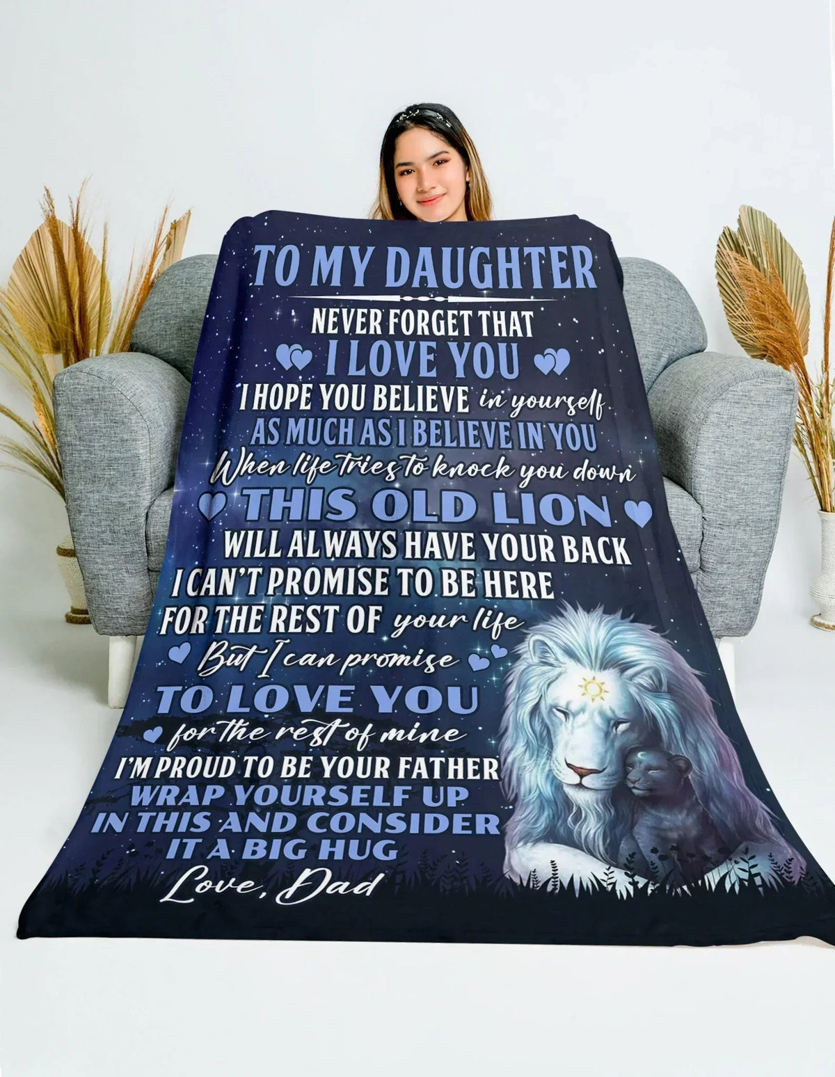 Special Gift For Your Daughter Blanket - BLANKETS FROM DAD 091
