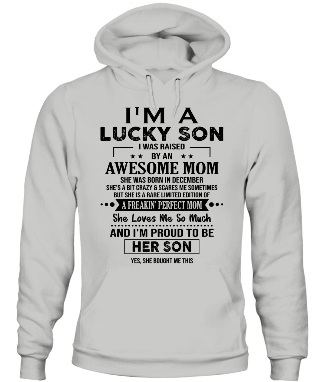 ICH BIN EIN GLÜCKLICHER SOHN, ICH WURDE VON EINER TOLLEN MUTTER GROSSGEZOGEN 12