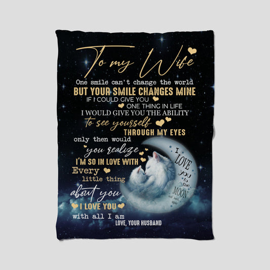 wife cat blanket