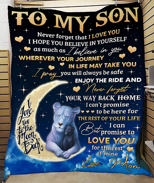 Special Gift For Your Son Blanket - BLANKETS FROM MOM 145