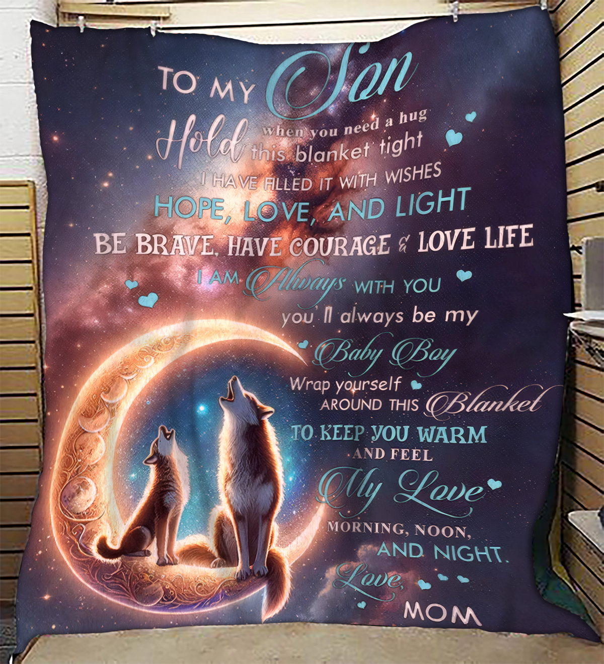 BLANKET FOR SON - GIFT FROM MOM - COMFORT & WARMTH GIFT - BLANKETS FROM MOM 204