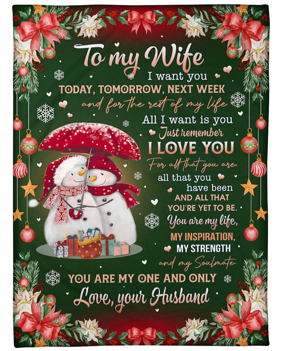 TO MY WIFE - GIFT FOR WIFE - BLANKETS FROM HUSBAND 34