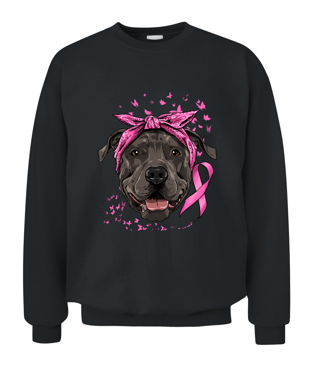 D7-Pit Bull Pink Ribbon Breast Cancer Awareness Survivor Essential T-Shirt