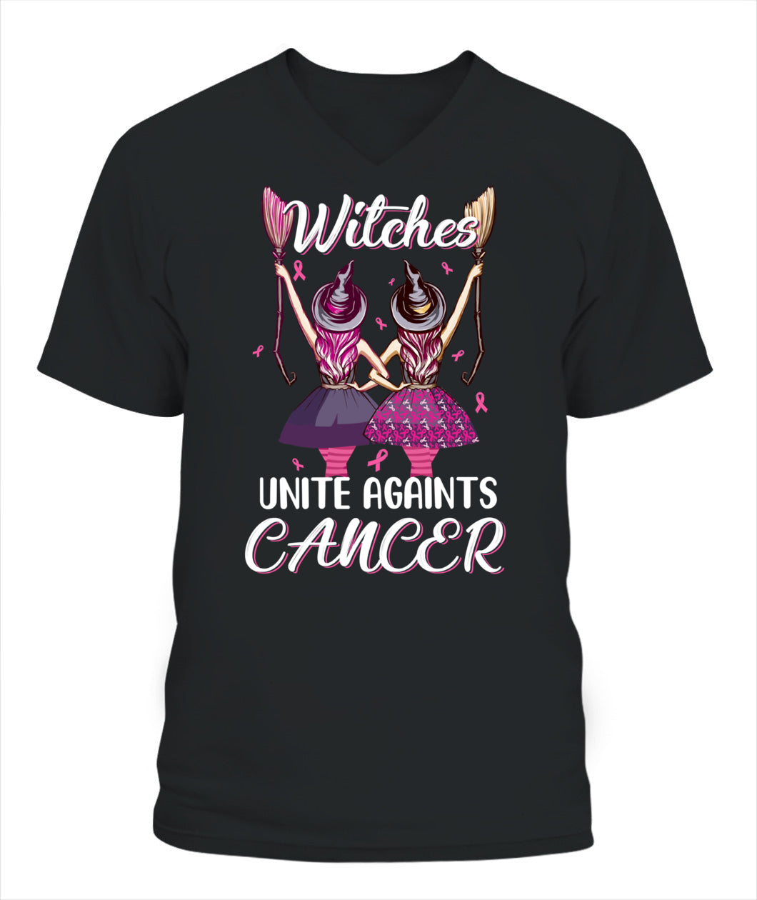 Witches Unite Against Breast Cancer Wear Pink Halloween Classic T-Shirt Essential T-Shirt