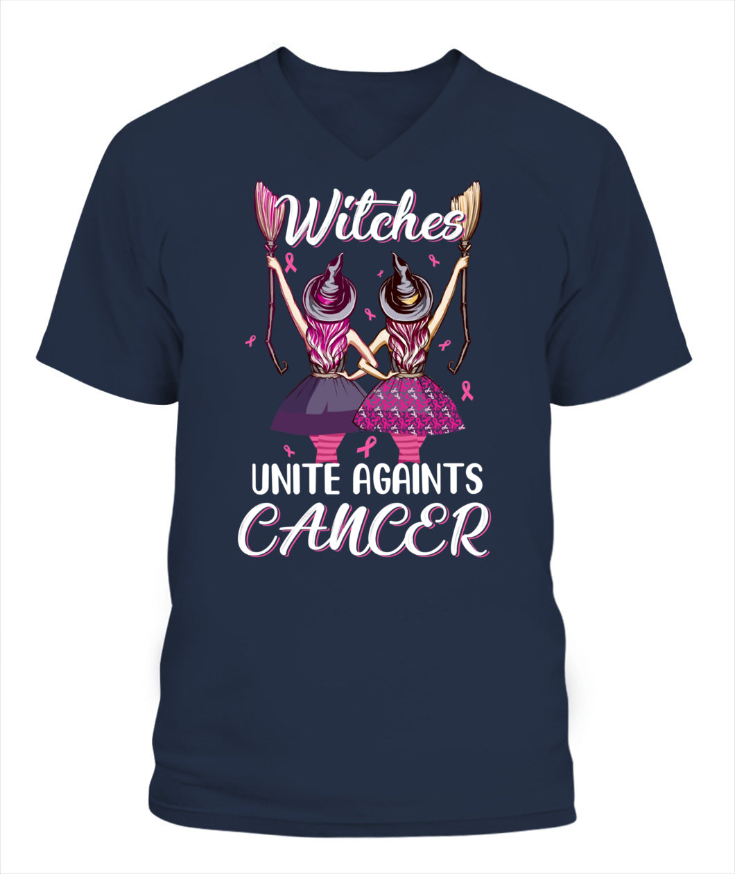 Witches Unite Against Breast Cancer Wear Pink Halloween Classic T-Shirt Essential T-Shirt