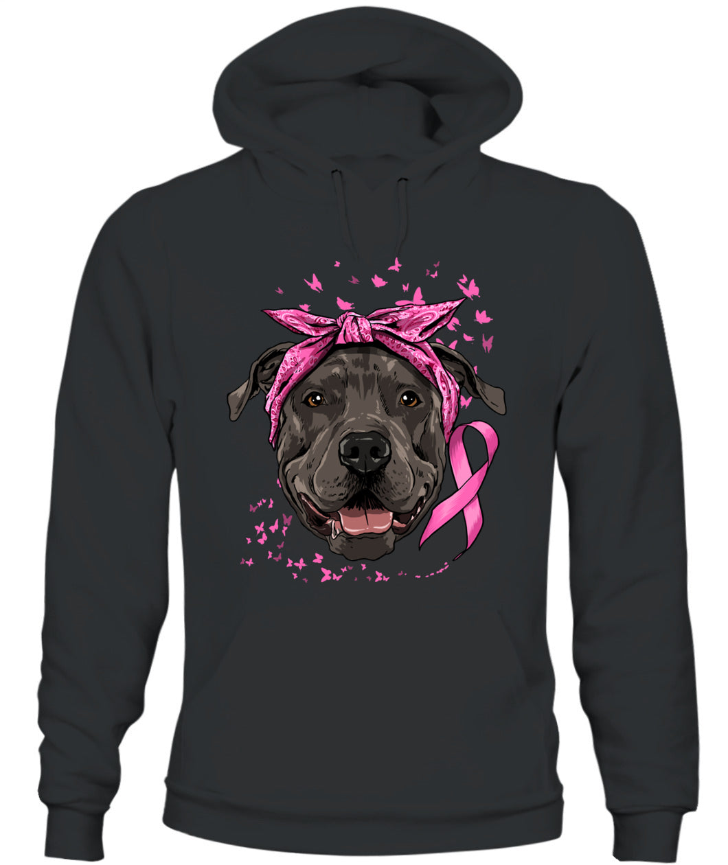 D7-Pit Bull Pink Ribbon Breast Cancer Awareness Survivor Essential T-Shirt