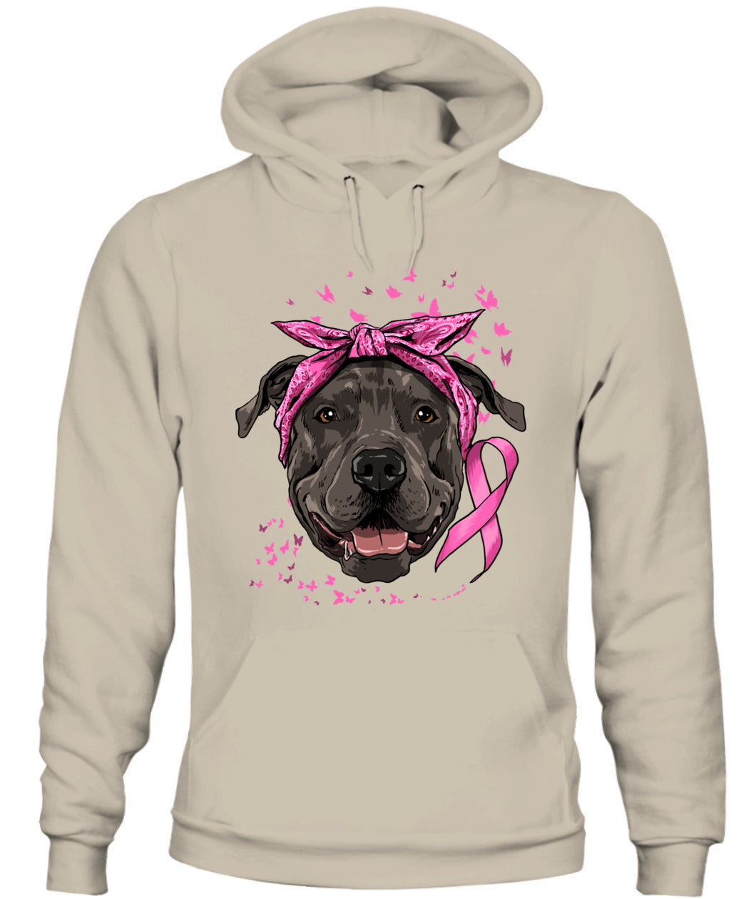 D7-Pit Bull Pink Ribbon Breast Cancer Awareness Survivor Essential T-Shirt