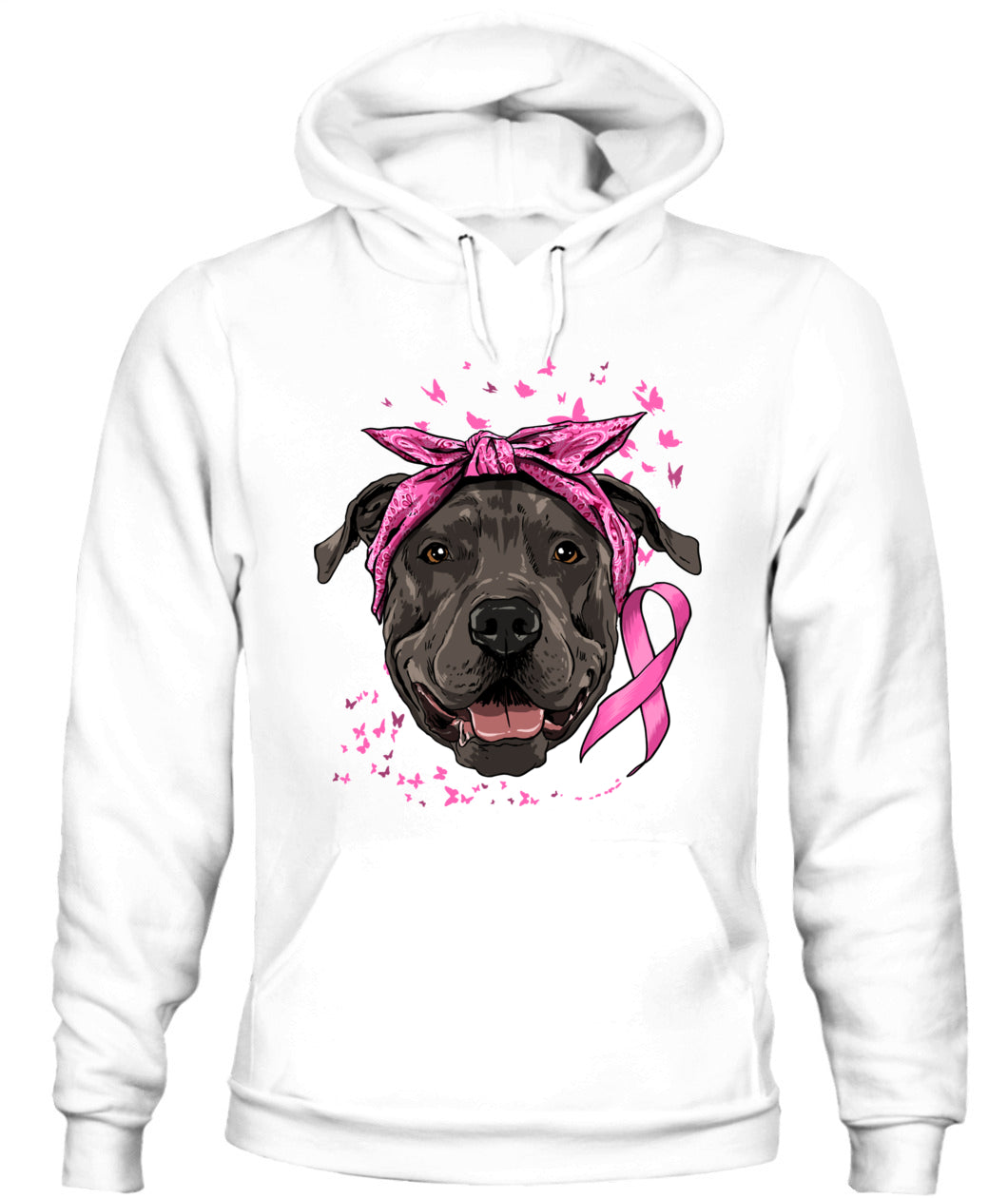 D7-Pit Bull Pink Ribbon Breast Cancer Awareness Survivor Essential T-Shirt
