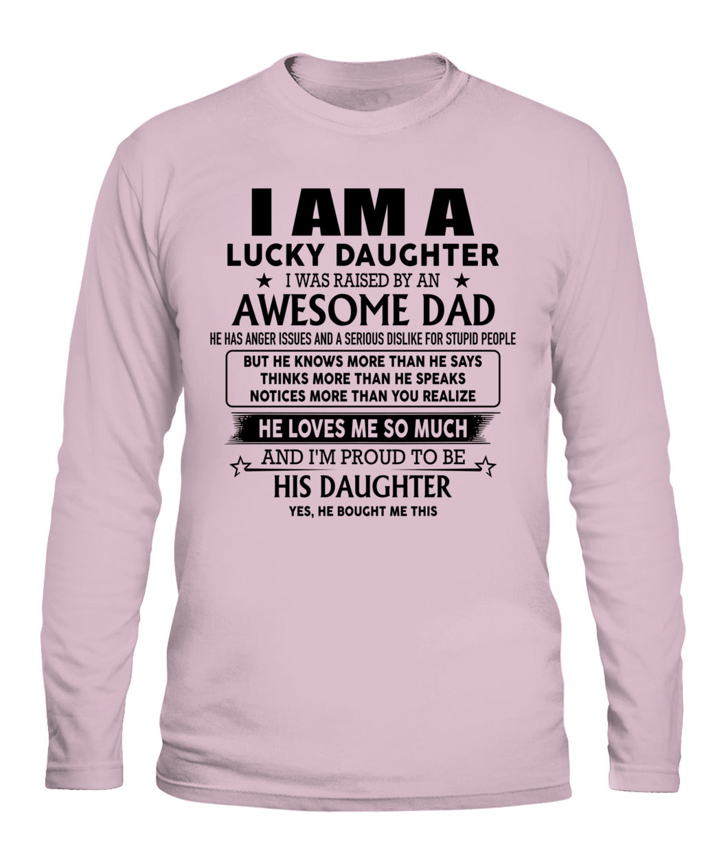 Ich bin eine glückliche Tochter, ich wurde von einem tollen Vater erzogen.