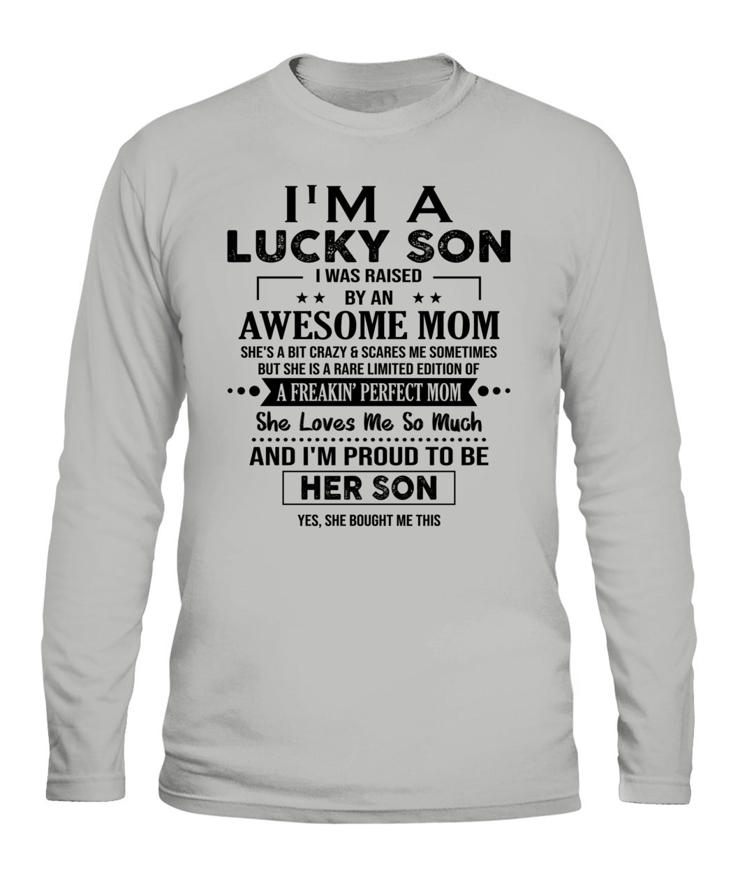 J'AI DE LA CHANCE D'AVOIR ÉTÉ ÉLEVÉ PAR UNE MAMAN EXCEPTIONNELLE - Bur - T-shirt Col V - CADEAUX POUR MAMAN