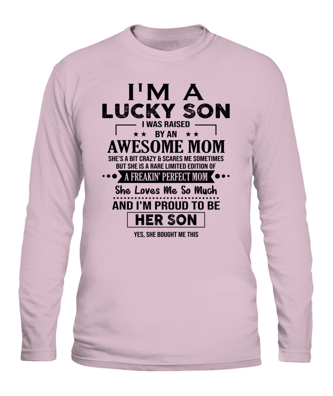 J'AI DE LA CHANCE D'AVOIR ÉTÉ ÉLEVÉ PAR UNE MAMAN EXCEPTIONNELLE - Bur - T-shirt Col V - CADEAUX POUR MAMAN