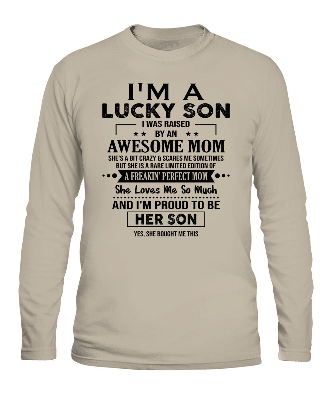 J'AI DE LA CHANCE D'AVOIR ÉTÉ ÉLEVÉ PAR UNE MAMAN EXCEPTIONNELLE - Bur - T-shirt Col V - CADEAUX POUR MAMAN