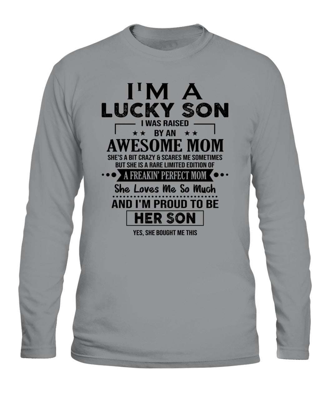 J'AI DE LA CHANCE D'AVOIR ÉTÉ ÉLEVÉ PAR UNE MAMAN EXCEPTIONNELLE - Bur - T-shirt Col V - CADEAUX POUR MAMAN