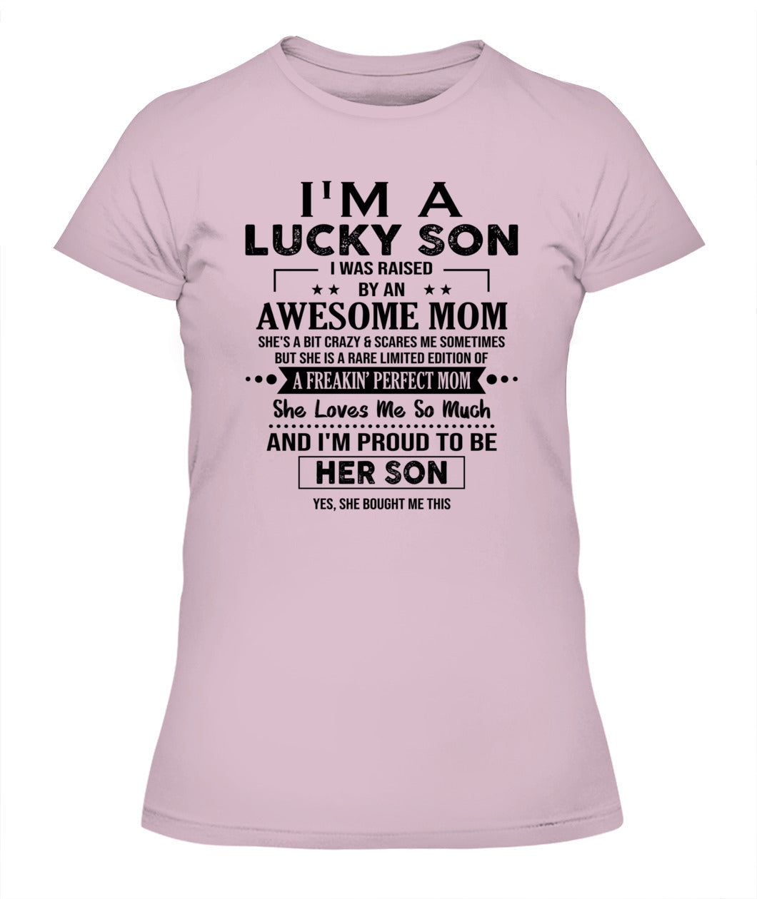 J'AI DE LA CHANCE D'AVOIR ÉTÉ ÉLEVÉ PAR UNE MAMAN EXCEPTIONNELLE - Bur - T-shirt Col V - CADEAUX POUR MAMAN