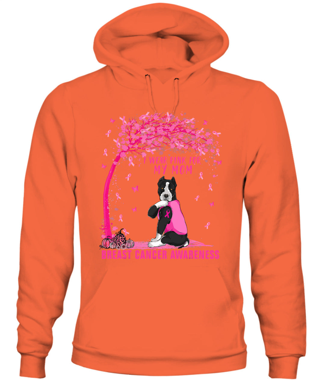 D4-I Wear Pink For My Mom Pitbull Dog Breast Cancer Awareness Essential T-Shirt