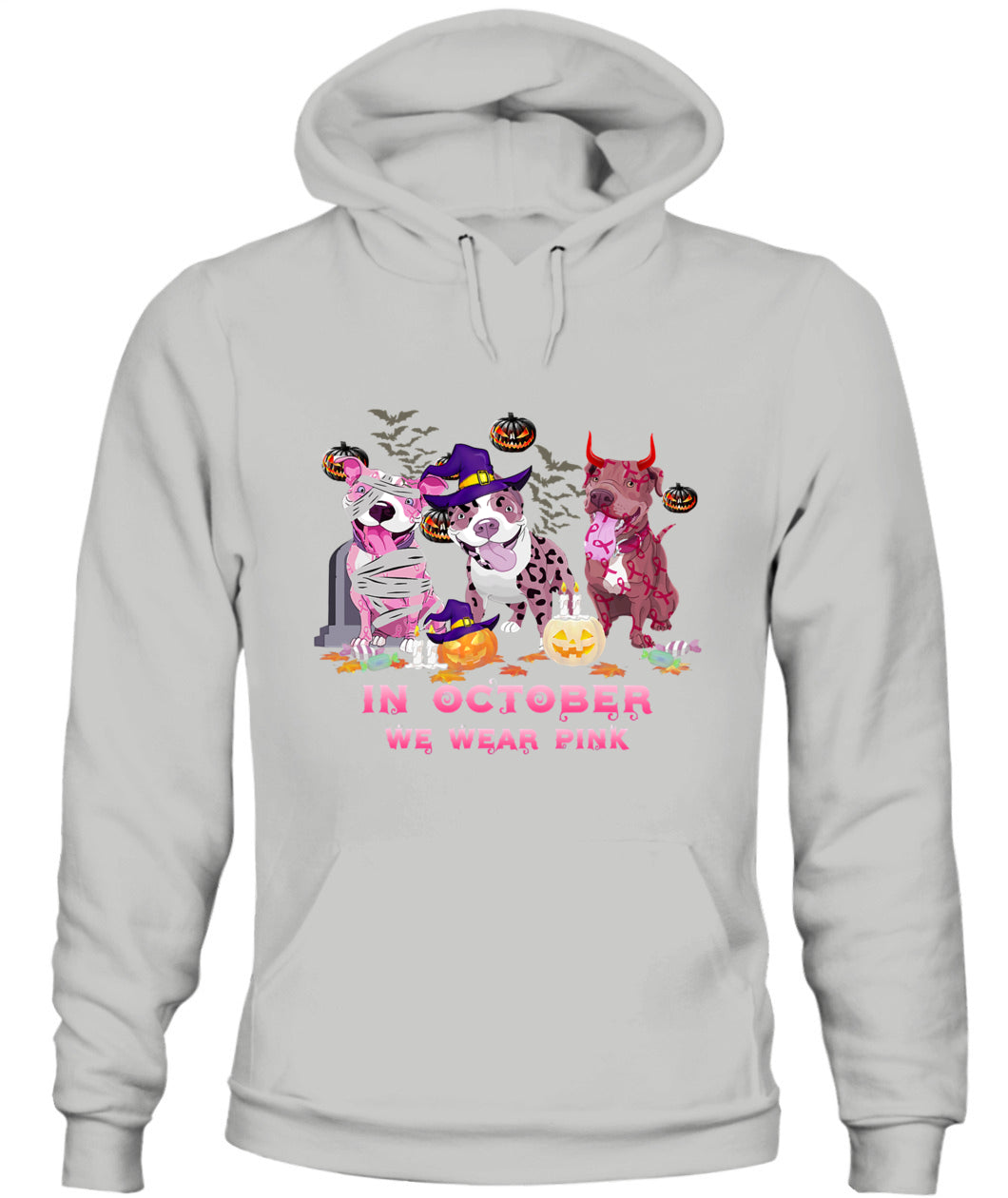 D9-Pitbull Dog In October We Wear Pink Classic T-Shirt