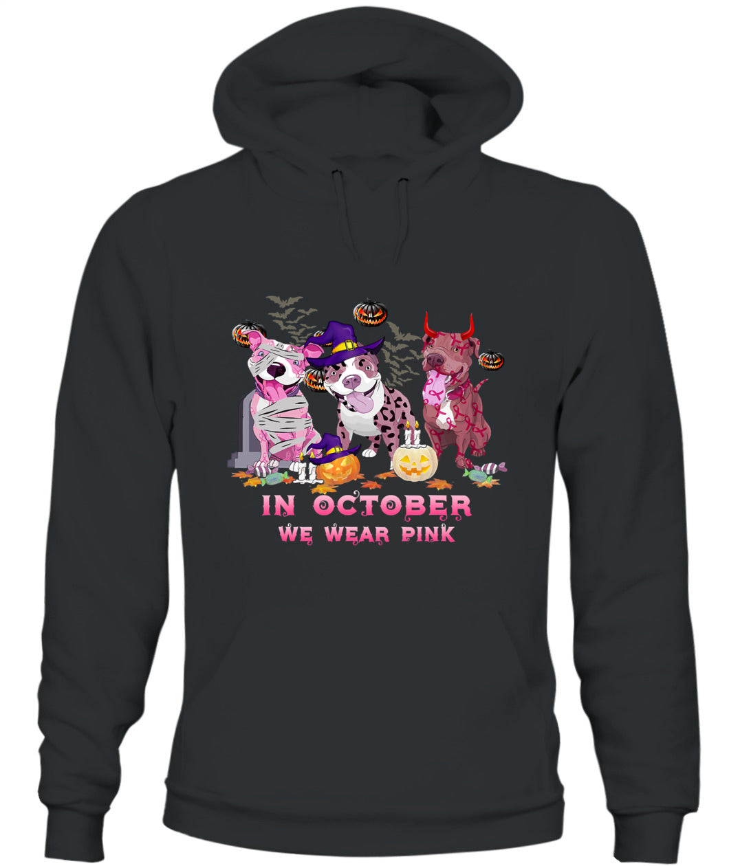 D9-Pitbull Dog In October We Wear Pink Classic T-Shirt