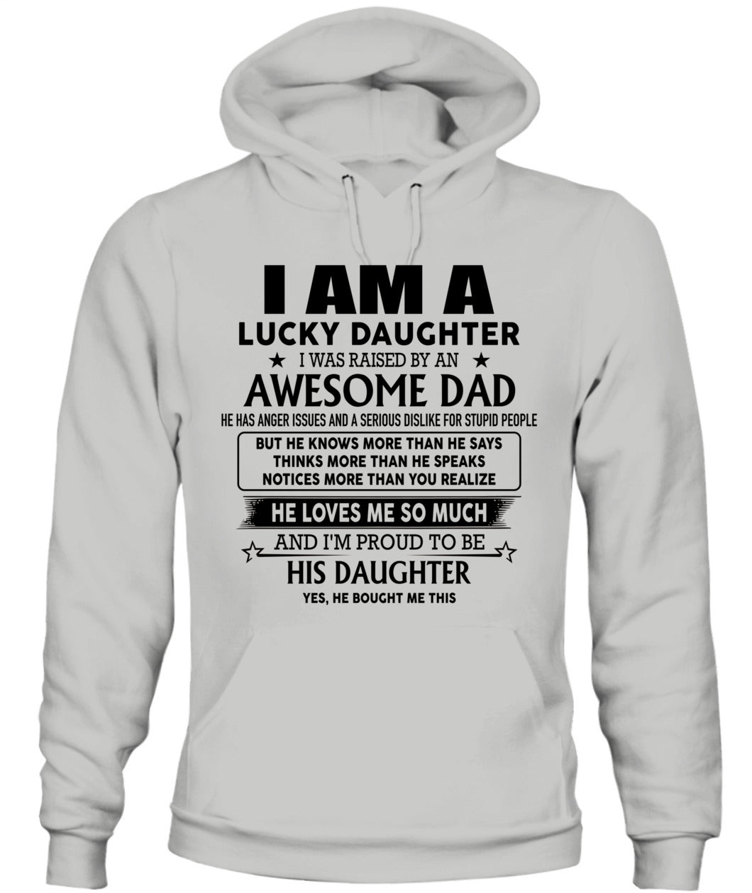 Ich bin eine glückliche Tochter, ich wurde von einem tollen Vater erzogen.