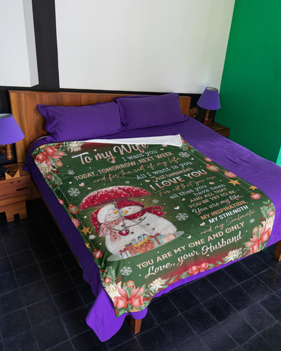 TO MY WIFE - GIFT FOR WIFE - BLANKETS FROM HUSBAND 34