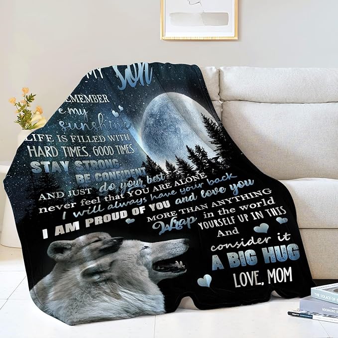 Special Gift For Your Son Blanket - BLANKETS FROM MOM 93