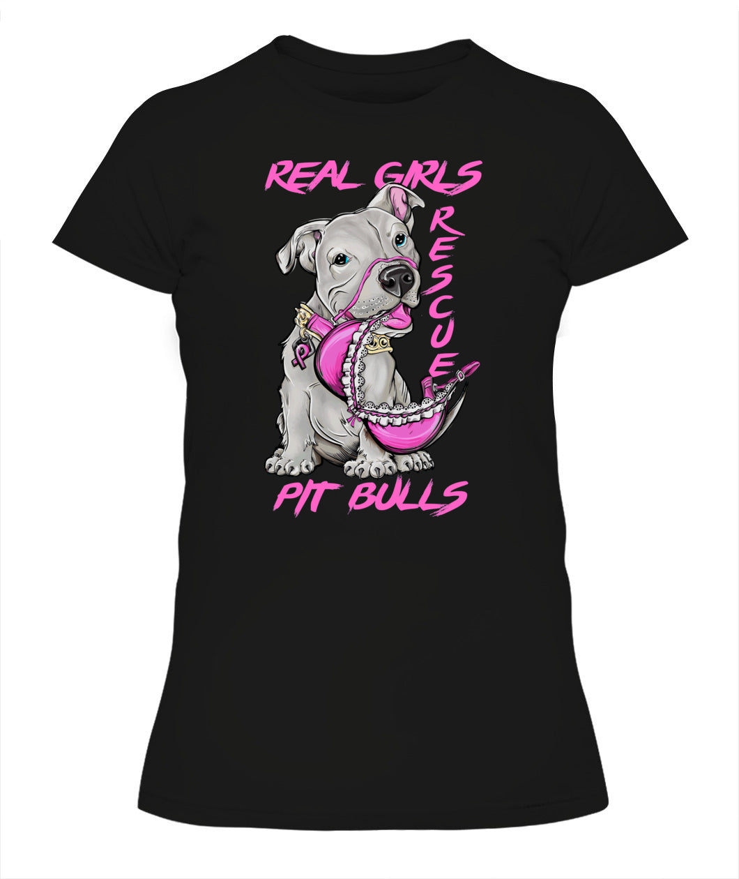 D14-Real Girls Rescue Pit Bulls Classic T-Shirt