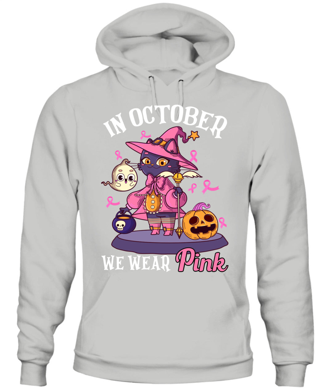 H11 - In October We Wear Pink Pumpkin Plaid T-Shirt