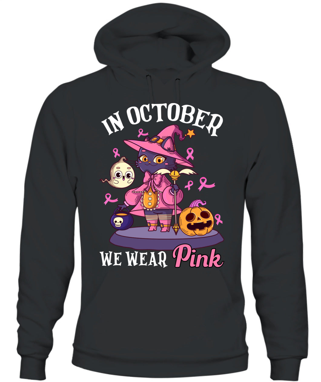 H11 - In October We Wear Pink Pumpkin Plaid T-Shirt