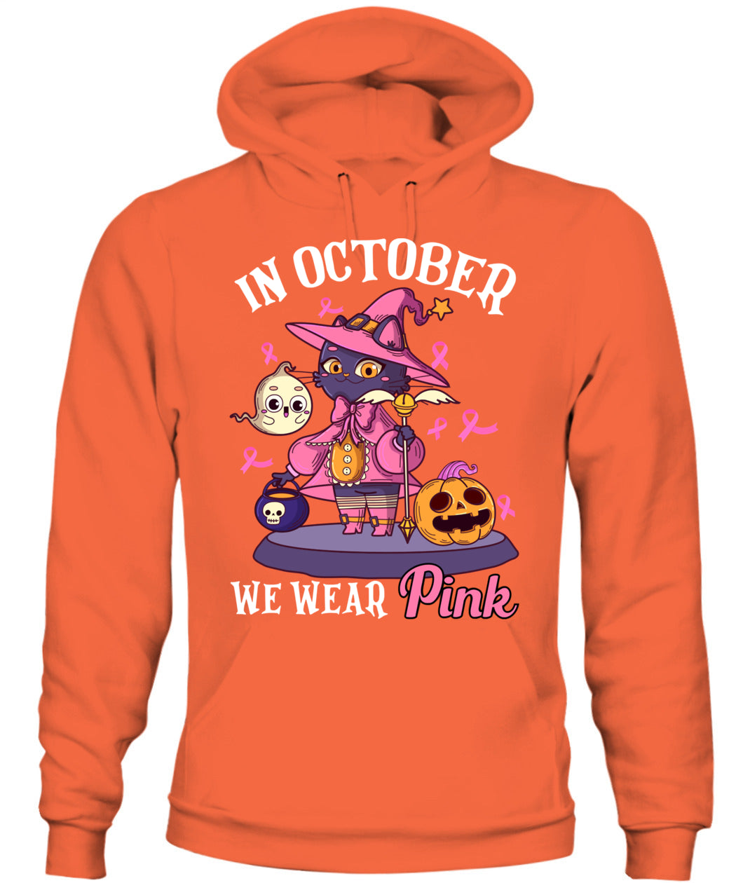 H11 - In October We Wear Pink Pumpkin Plaid T-Shirt