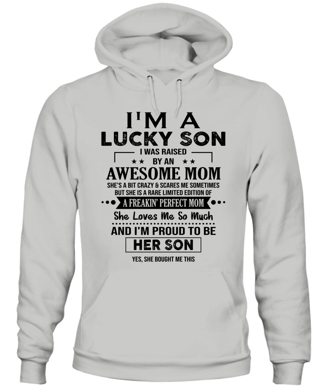 J'AI DE LA CHANCE D'AVOIR ÉTÉ ÉLEVÉ PAR UNE MAMAN EXCEPTIONNELLE - Bur - T-shirt Col V - CADEAUX POUR MAMAN