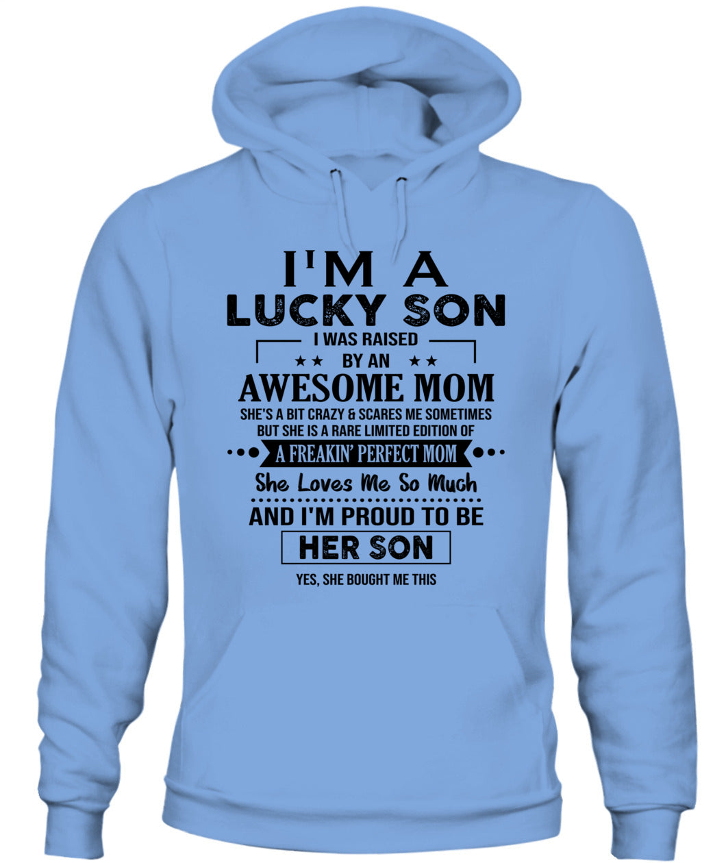 J'AI DE LA CHANCE D'AVOIR ÉTÉ ÉLEVÉ PAR UNE MAMAN EXCEPTIONNELLE - Bur - T-shirt Col V - CADEAUX POUR MAMAN
