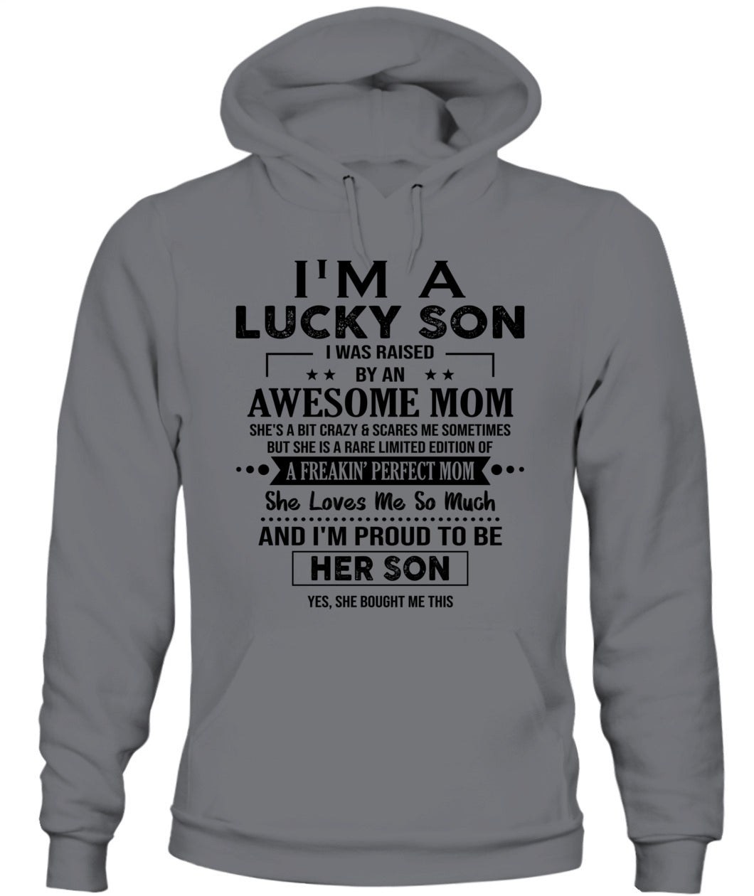 J'AI DE LA CHANCE D'AVOIR ÉTÉ ÉLEVÉ PAR UNE MAMAN EXCEPTIONNELLE - Bur - T-shirt Col V - CADEAUX POUR MAMAN