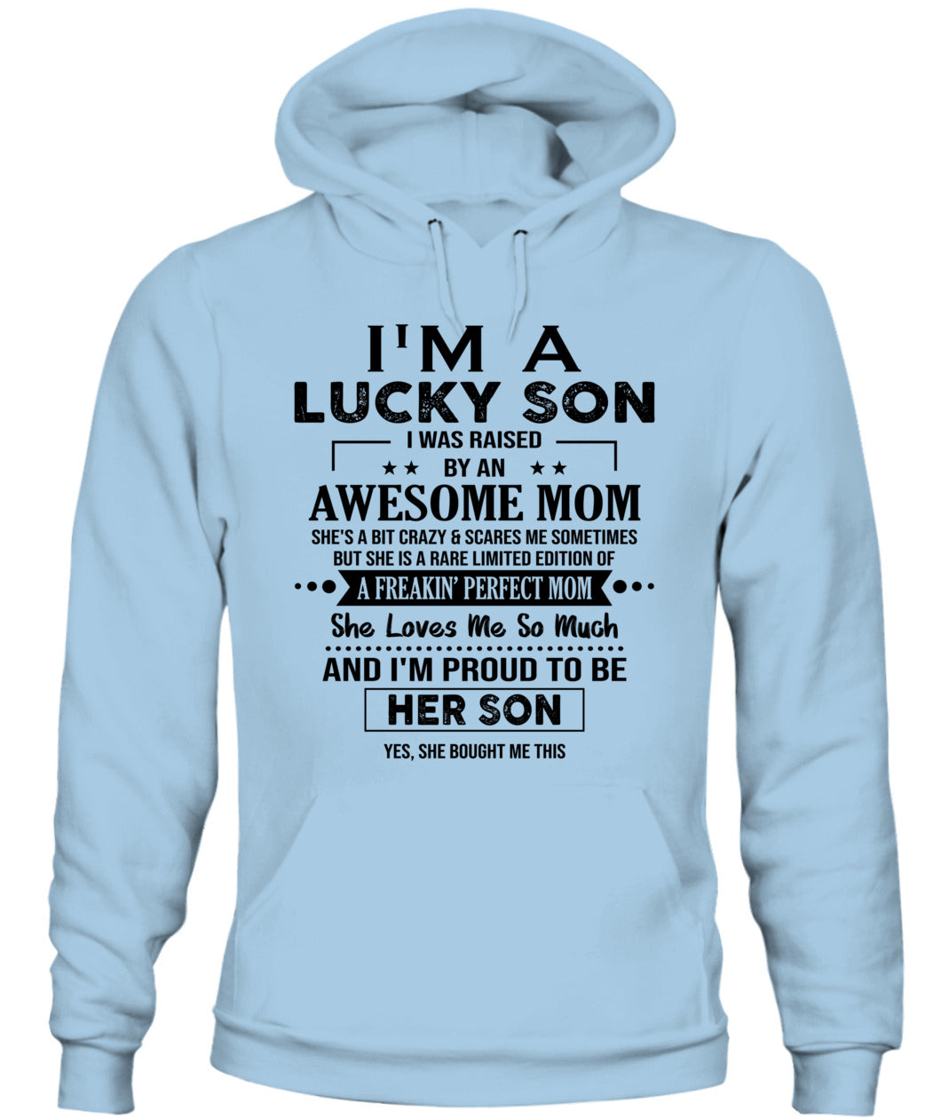 J'AI DE LA CHANCE D'AVOIR ÉTÉ ÉLEVÉ PAR UNE MAMAN EXCEPTIONNELLE - Bur - T-shirt Col V - CADEAUX POUR MAMAN