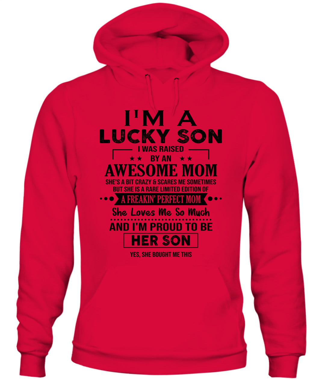 J'AI DE LA CHANCE D'AVOIR ÉTÉ ÉLEVÉ PAR UNE MAMAN EXCEPTIONNELLE - Bur - T-shirt Col V - CADEAUX POUR MAMAN