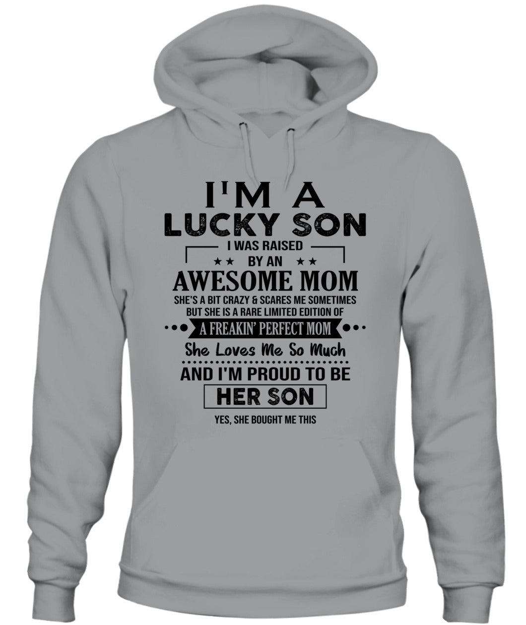 J'AI DE LA CHANCE D'AVOIR ÉTÉ ÉLEVÉ PAR UNE MAMAN EXCEPTIONNELLE - Bur - T-shirt Col V - CADEAUX POUR MAMAN