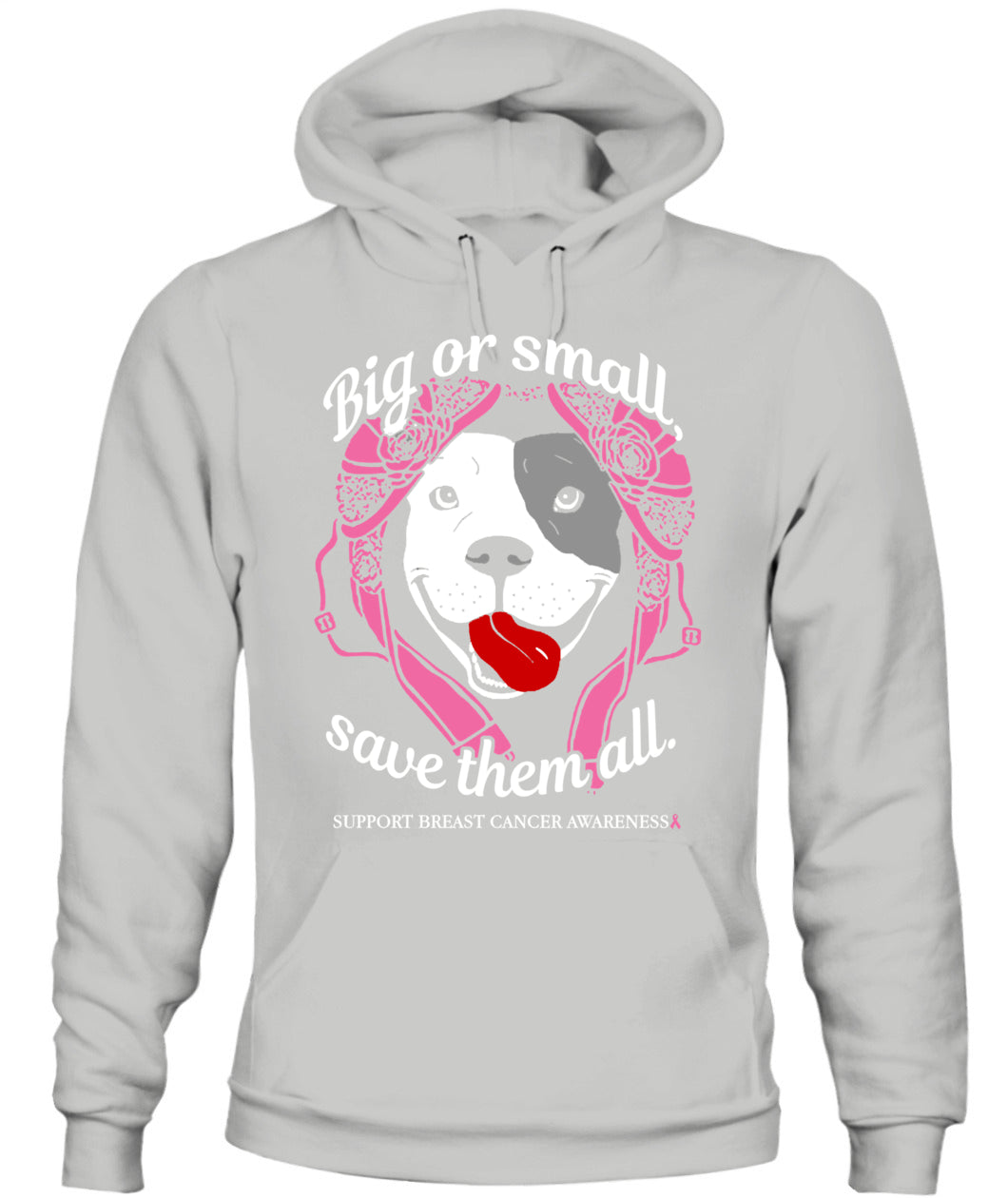 D8-Pitbull Breast Cancer - Big or Small Save them all Classic T-Shirt