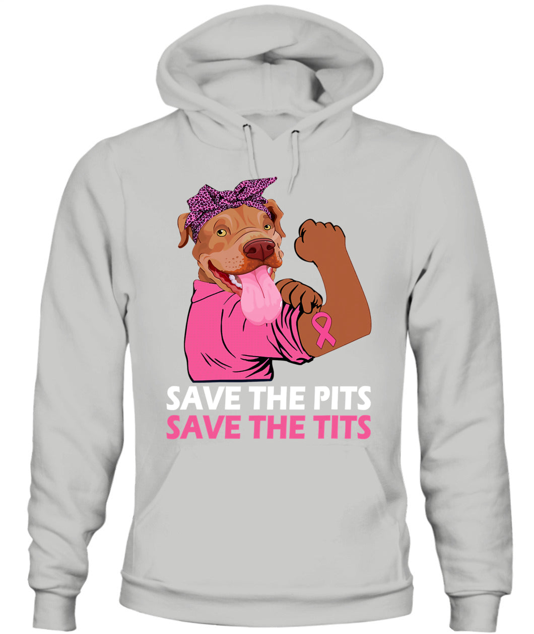 D10-Pitbull Lover Dog Save The Pits Save The Tits Pitbull Dog Breast Cancer Month 406 Pitbulls Classic T